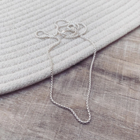 Cadena Rolling cuadrado white - Acero Blanco V25