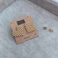 Aros Silket Formas Gold - Acero dorado O4 - Tienda Mercado Persa