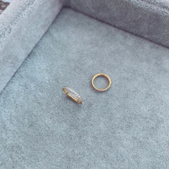 Aro Cierra Facil Glamy Gold - Acero dorado W18.D - tienda online