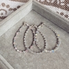 Pack 6 pulseras Claritas - Acerado Blanco L12