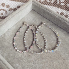 Pack 6 pulseras Claritas - Acerado Blanco L12