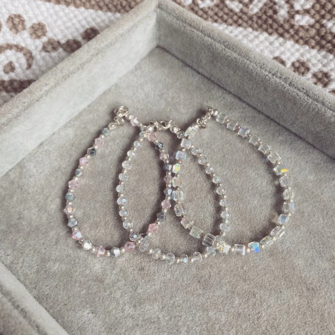 Pack 6 pulseras Claritas - Acerado Blanco L12