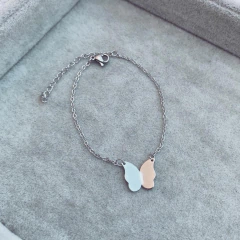 Pulsera Mariposa Facetada- Acero quirúrgico J9 bis