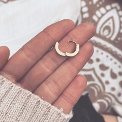 Aro clack brillitos gold - Acero dorado V21.A - comprar online