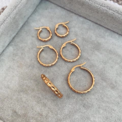 Aros Encand Gold - Acero dorado B8 - comprar online