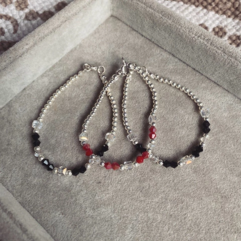 Pack 6 pulseras Time - Acerado Blanco L12