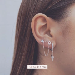 Abridores Mini Bolitas - Plata 925 en internet