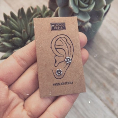 Aritos miniatura Florida - Plata 925 V10.E - comprar online