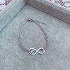 Pulsera Infinito Amor - Acero quirúrgico W19.E