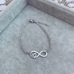 Pulsera Infinito Amor - Acero quirúrgico A3