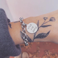 Pulsera vive ríe ama ROLO ~ Acero Quirúrgico O9 - comprar online