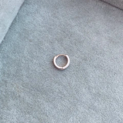 Aro Clack Dely Rose - Plata 925 Bañada en rose X1.F - comprar online