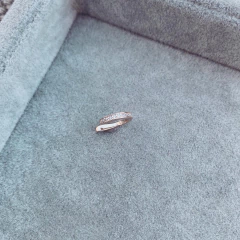 Mega Cuff July Rose - Plata 925 Bañada en rose C24.E