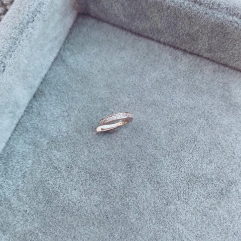 Mega Cuff July Rose - Plata 925 Bañada en rose C24.E