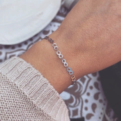 Pulsera Mini Infinitos - Acero quirúrgico K3 en internet