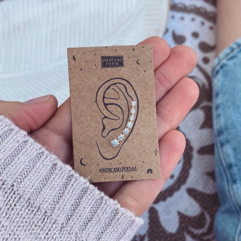 Aro Trepador Landy Strass Engarzado- Plata 925 C12.i