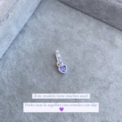 Aro Susan Lila - Plata 925 X9.G - Tienda Mercado Persa