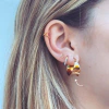 Aros Luisina Bombe Gold - Acero dorado Z2
