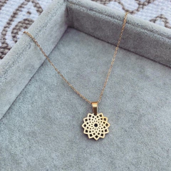 Collar mandala Gold - Acero dorado K2