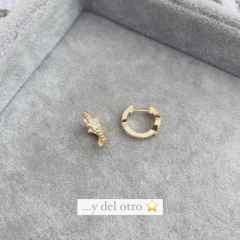 Aros 2 en 1 Galaxia Gold - Plata 925 bañada en Oro M25.E - comprar online