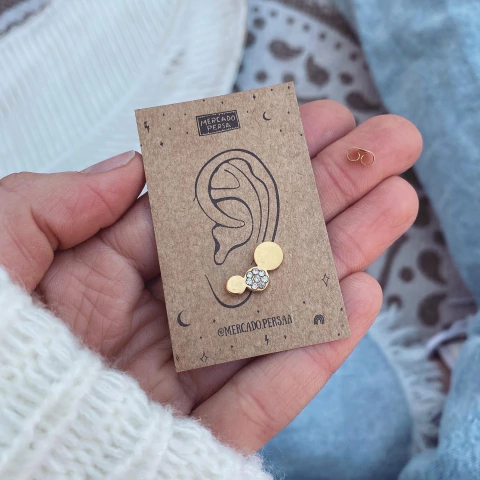 Aro Trepador Burbu Gold - Acero dorado Y1.C