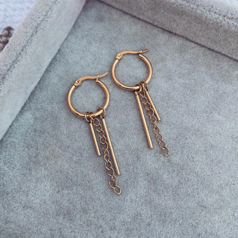 Aros Chadey Gold - Acero dorado A5