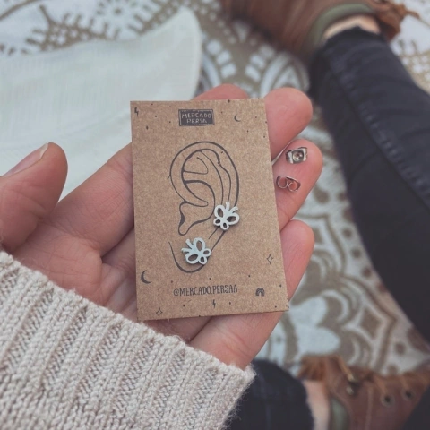 Aros Mariposita antenas - Acero Quirúrgico C10.I