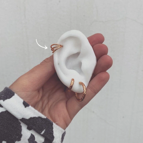 Aro Cierra Fácil Triple Gold - Acero Dorado X2.B