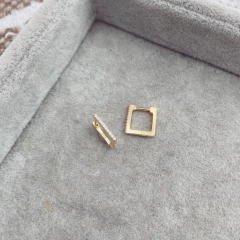 Aros Cuafin Gold - Plata 925 bañada en oro V20.E en internet