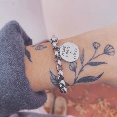 Pulsera Más amor por favor ROLO ~ Acero Quirúrgico O9 - comprar online