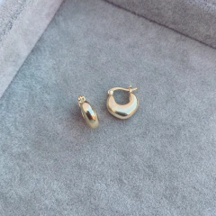 Aros Gluchi Gold - Plata 925 Bañada en Oro A14.C - comprar online