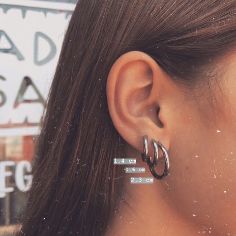 Aros Luxxe Finas - Acero quirúrgico W4 bis - comprar online