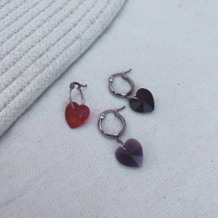 Argollita Corazón Lith - Acero quirúrgico AA en internet