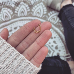 Cuff Cruzado Gold - Acero dorado Y3 en internet