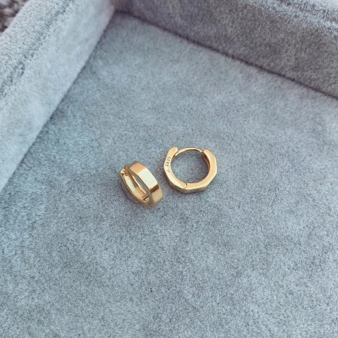 Aros Emakel Gold - Plata 925 bañada en oro C25.G