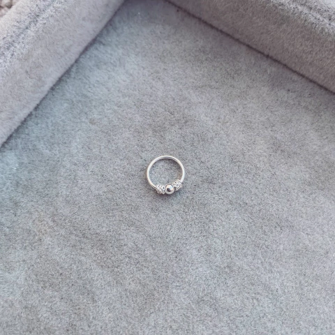 Aro Trixie Plateado- Plata 925 M23.E - comprar online