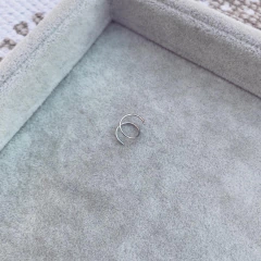 Aro Pach Doble Agujerito - Acero quirúrgico C27.F