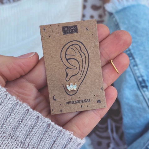 Aro 3 petalos Gold - Acero dorado + Acerado A14.U