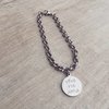 Pulsera vive ríe ama ROLO ~ Acero Quirúrgico O9