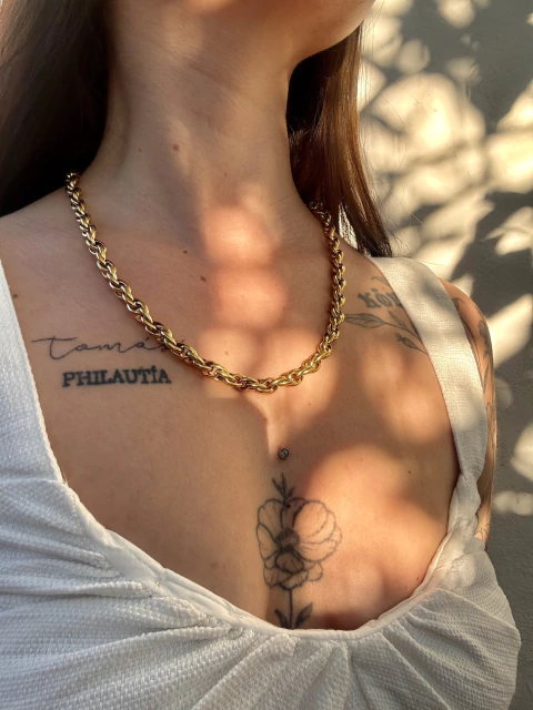Collar Maxime Gold - Acero Dorado R3 en internet