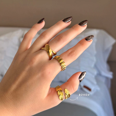 Anillo Bohox gold - Acero Dorado - comprar online