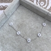 Collar Florcitas perlas - Acero quirúrgico L3 bis - comprar online