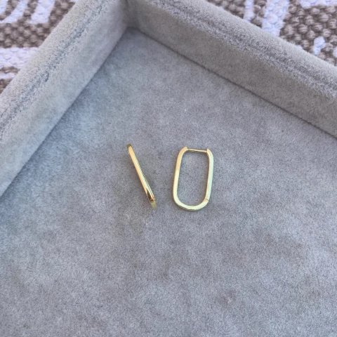 Aros Clippu Gold - Plata 925 bañada en Oro M34.D - comprar online