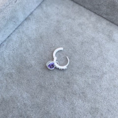 Aro Susan Lila - Plata 925 X9.G