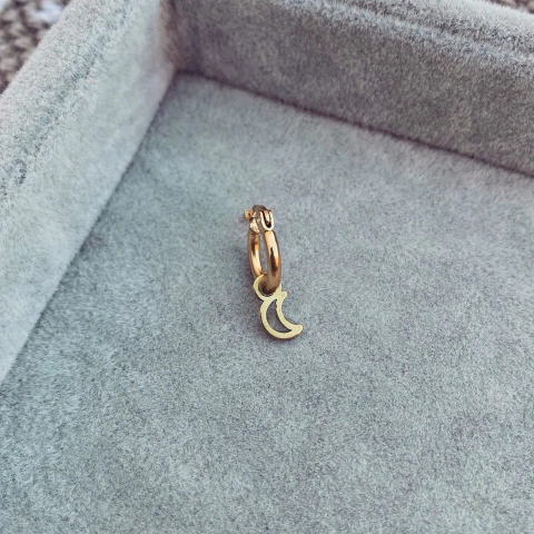 Argollita Lulun Gold - Acero dorado A16.i - comprar online