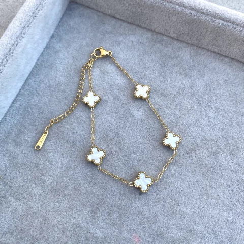 Pulsera Van Cleef Gold - Acero Dorado Y21 - comprar online