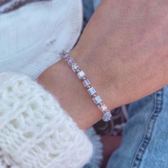 Pulsera Cualik Cristal - Acero Quirúrgico W3 - Tienda Mercado Persa