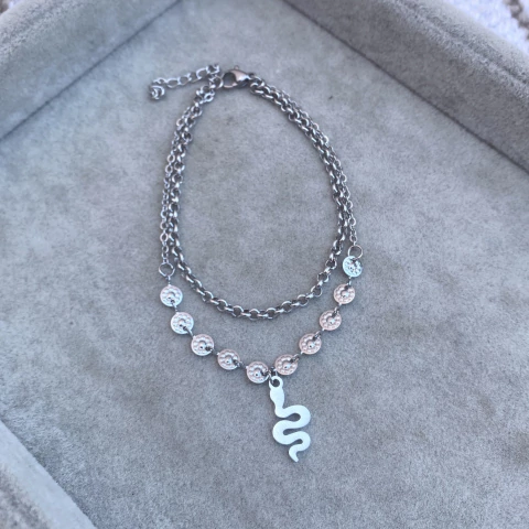 Pulsera Doble Monebich - Acero quirúrgico A3 - comprar online