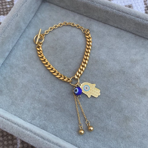 Pulsera The Protection Gold - Acero Dorado P3 - comprar online