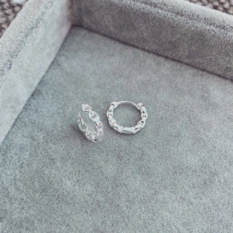 Aros Clack Cadena- Plata 925 A12.M